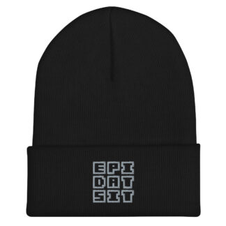 Light gray on black - beanie