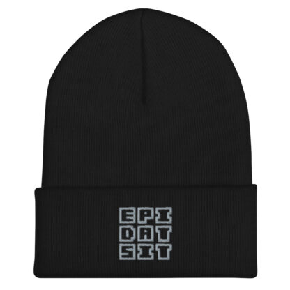 Light gray on black - beanie