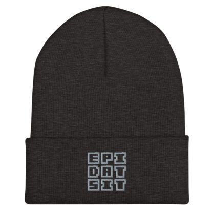 Light gray on dark gray - beanie - Image 2