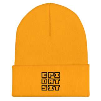 Black on orange - beanie