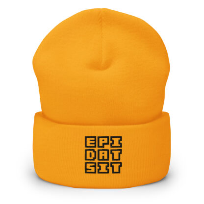 Black on orange - beanie - Image 2