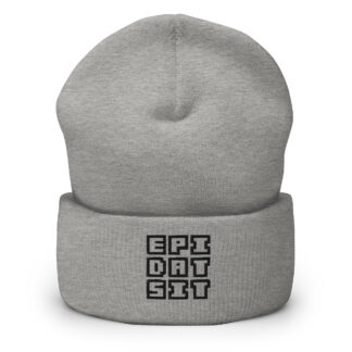 Black on gray - beanie