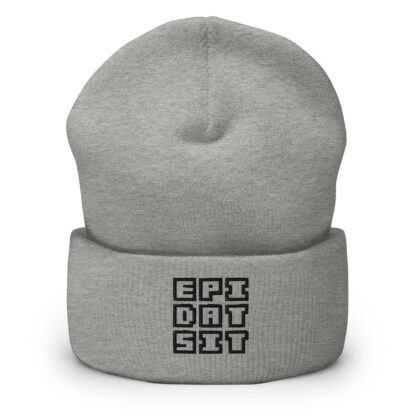 Black on gray - beanie