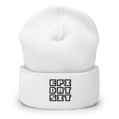 Black on white - beanie - Image 2